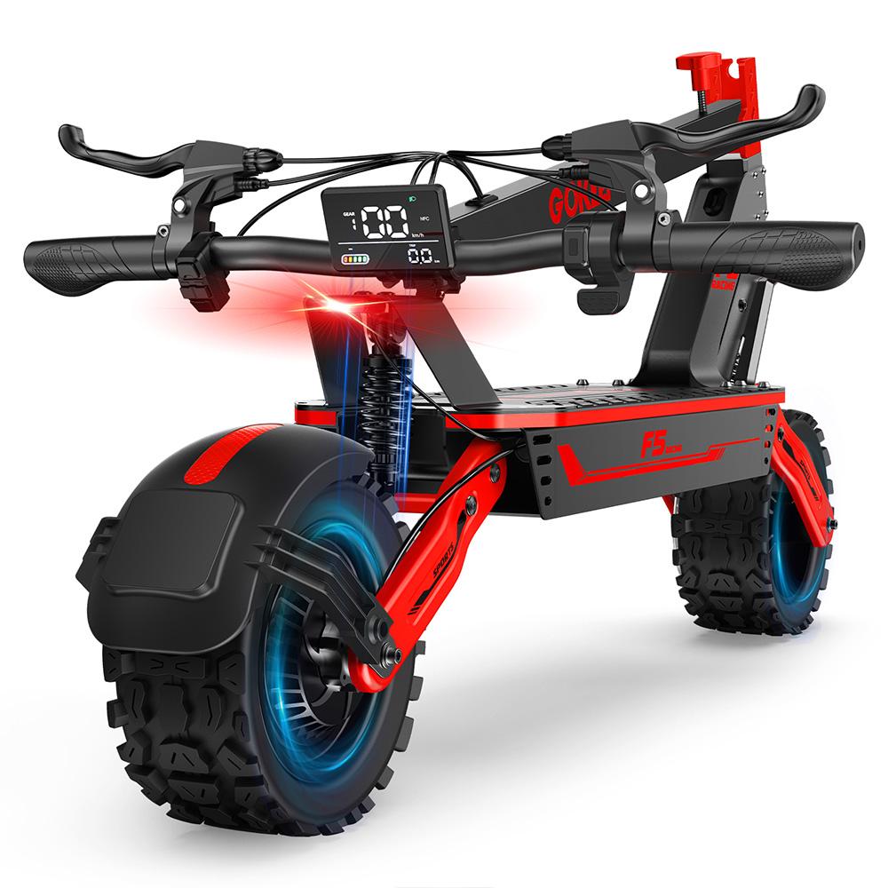 Electric Scooter Gokeep 10" 52V 20AH Dual Disc Brakes 1000W Motor Fully Suspended Adult Electric Scooter Max Load 120Kg With NFC F5