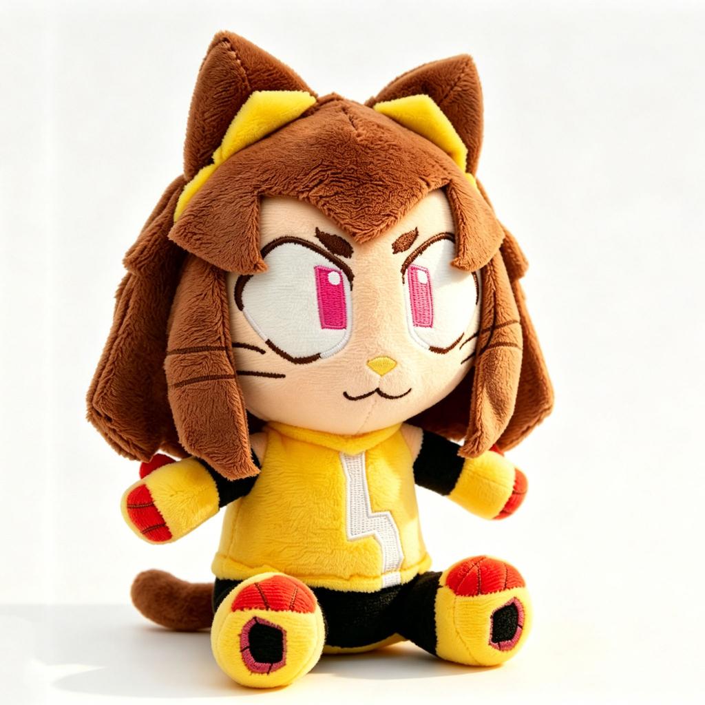 Peluche Animato Gameoverse Glitch Productions Bambola di Pezza da Collezione Morbida Carina
