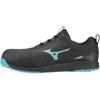 ES31L Safety Elastic Work Black X Light Blue X Size 3E All-Mighty Shoes, Lightweight, Lace, JSAA/Standard (Type A), Men's, Black, 26.0 Cm,