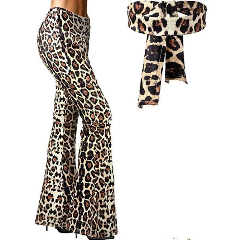 Pantaloni a zampa d'elefante da donna USA Boho Comodi Elasticizzati Pantaloni Estivi da Donna Strisce Stampa Digitale Pantaloni Casual per la Festa dell'Indipendenza