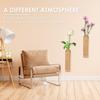 2/4 Pcs Wooden Wall Vase Modern Wall Mounted Vase Hanging Decorative Wood Wall Planter for Faux Plant Dried Flowers Home Decor