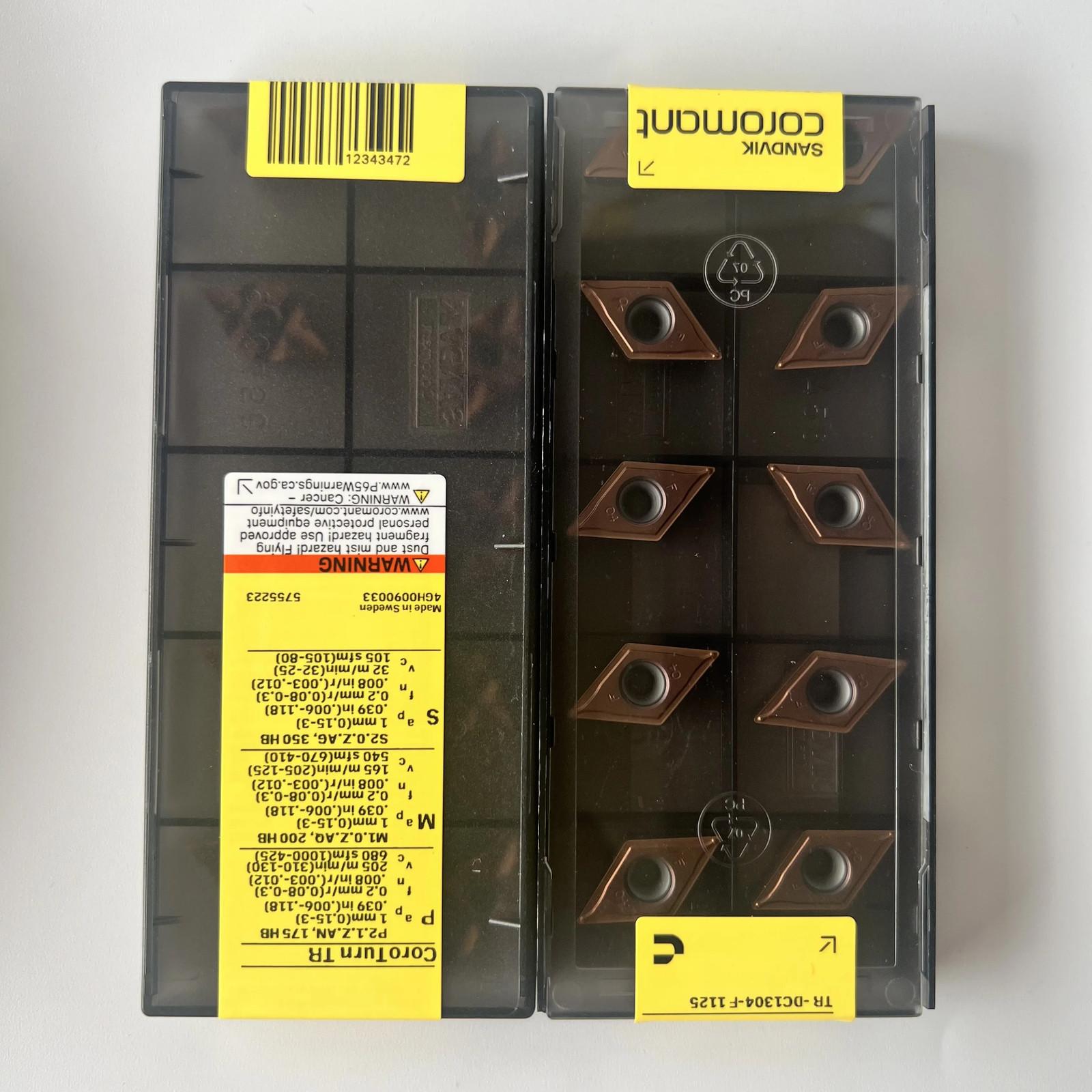 

SANDVIK / TR-DC1304-F 1125 / Industrial indexable Carbide Inserts 10 Pcs