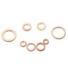 100pcs Copper Crush Washer Gasket Set Flat Ring Seal Assortment Kit