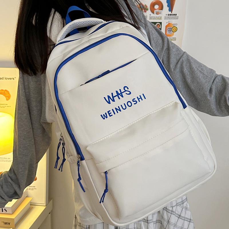 New Elementary School Schoolbag for Girls Junior High School Students Large Capacity Letter School Backpack Backpack