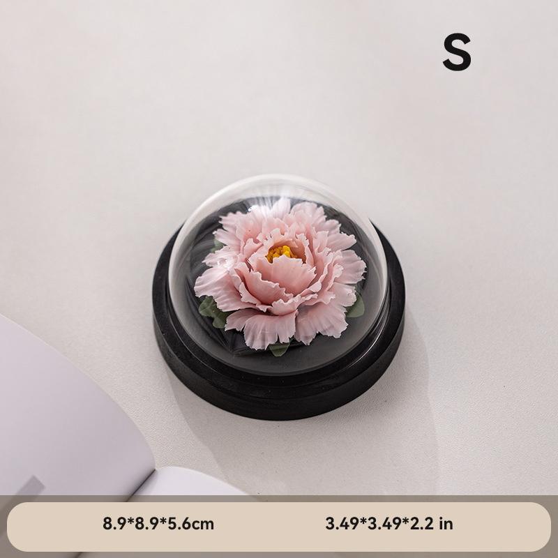 Ceramics Simulation Peony Flower Model decoration Handmade purely by hand Luxury Home Room Office Table decoration gift