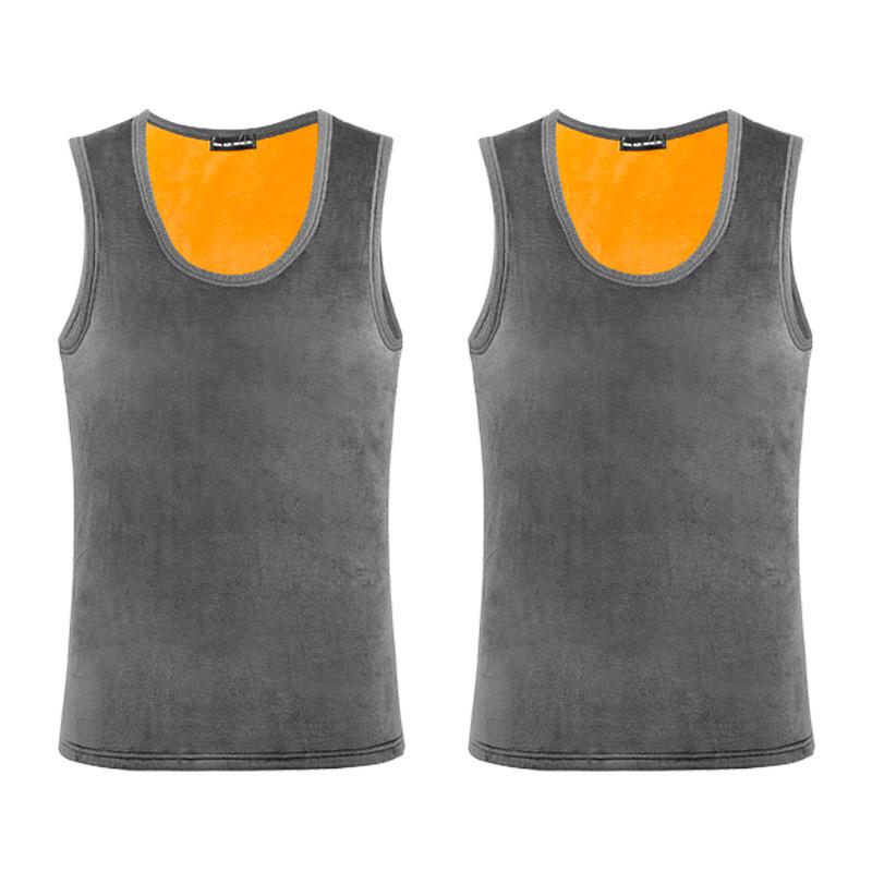 Men's Winter Fleece-Lined Vest & Base Layer Set