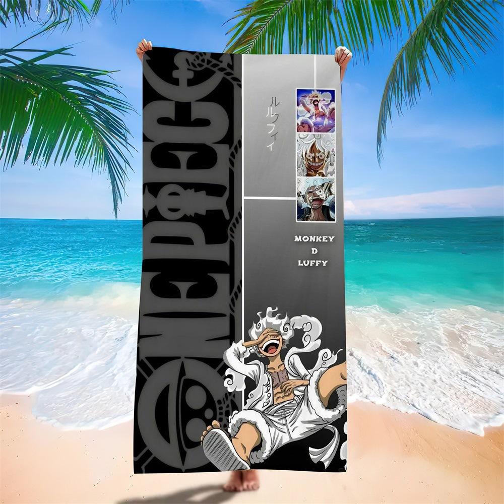New Anime Character Printed Microfiber Beach Towel Quick Dry Water Absorbent Bath Towel