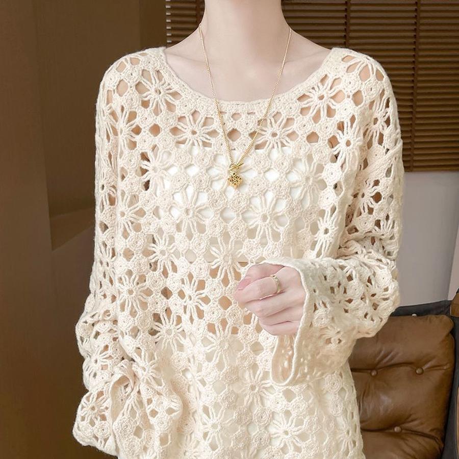 Vroege Herfst Chinese Stijl Traditionele Borduurwerk Kant Gebreide Trui Dames 100 Werk Herfst Luie Stijl Pullover Vest