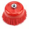 1 PC Nylon Brush 125mm Nylon Abrasive Cup Brush Wheel for Metal Woodworking Glass Polishing Deburring Cleaning Abrasive Tool
