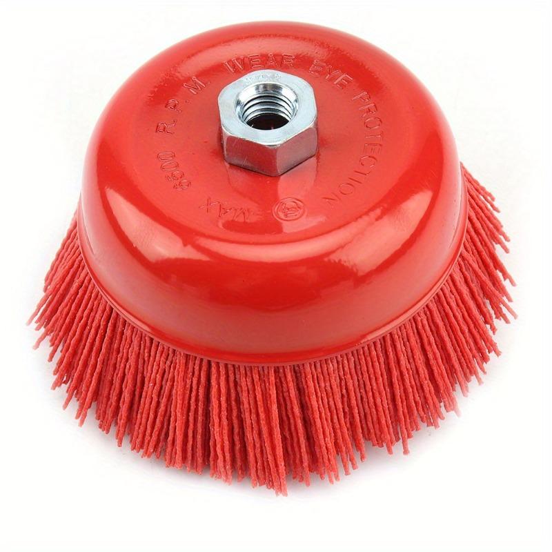1 PC Nylon Brush 125mm Nylon Abrasive Cup Brush Wheel for Metal Woodworking Glass Polishing Deburring Cleaning Abrasive Tool