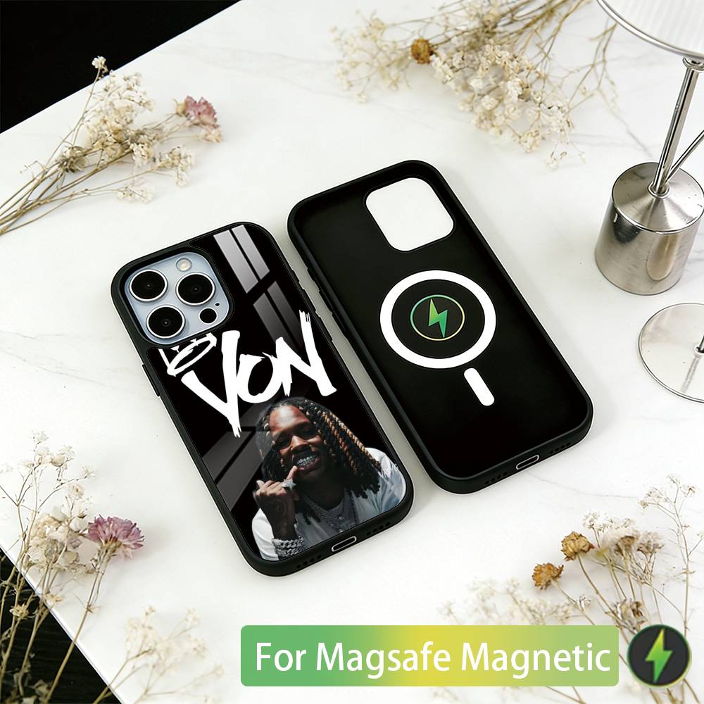 R-Raper K-King Von Phone Case For iPhone17,16,15,14,13,12,11 Plus,Pro Magnetic with Magsafe Wireless Charging