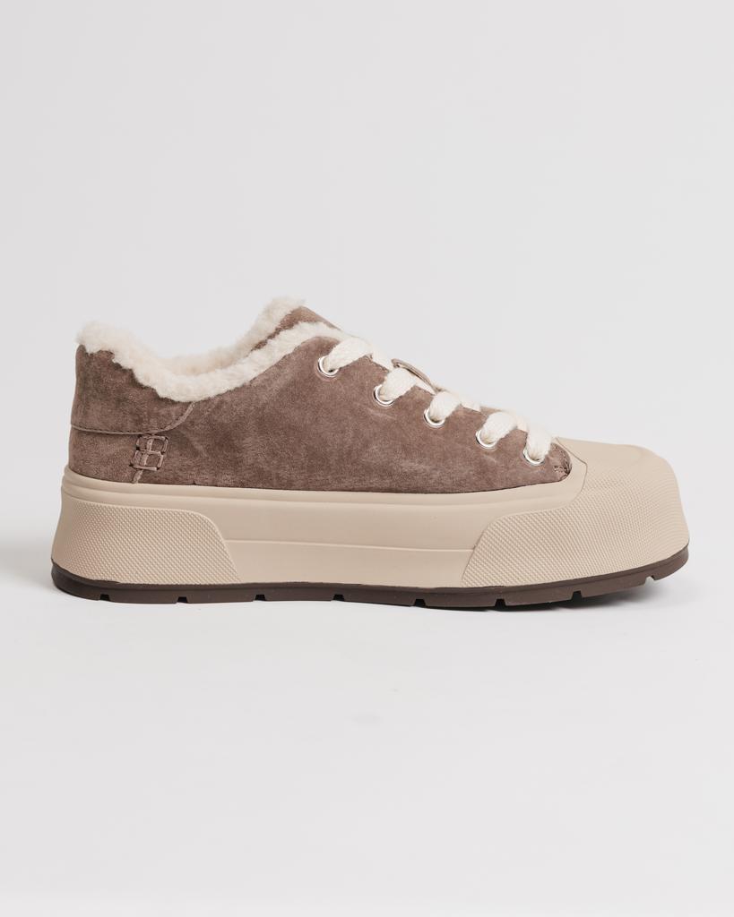 Sneakers with Fur Allsy 2519 36 Mink Suede Wool