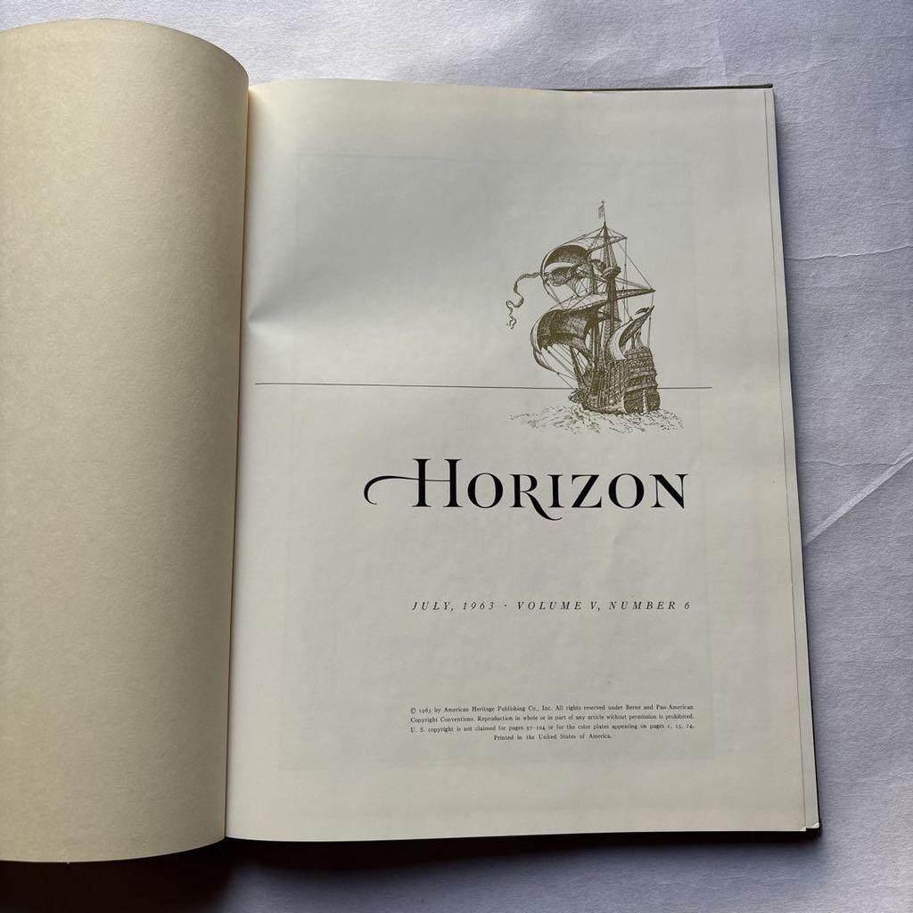 [USED] Foreign Books - Art Horizon June 1963 Issue Made In the USA Antique