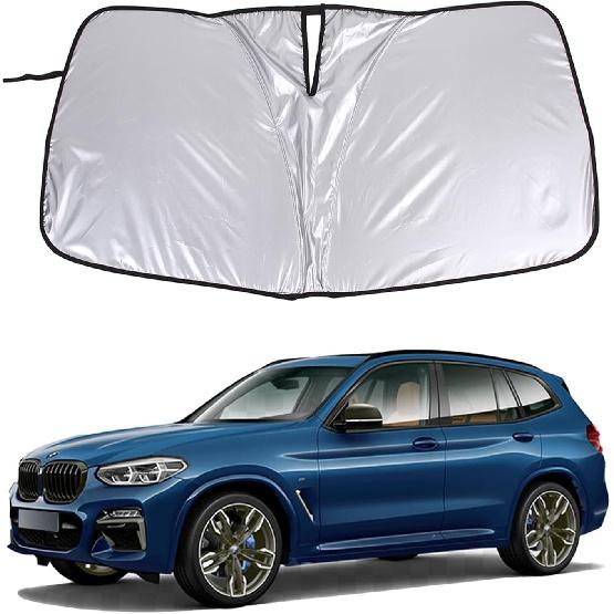 

Windshield Sunshade for BMW X3 X4 2018-2024, Front Windshield Sun Shade, Foldable Reflective Sun Visor, Screen Shield Cover UV Blocker Protector белый