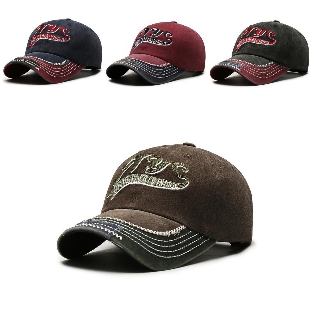 Adjustable Retro Soft Top Baseball Cap With Unique Lettering For All Seasons