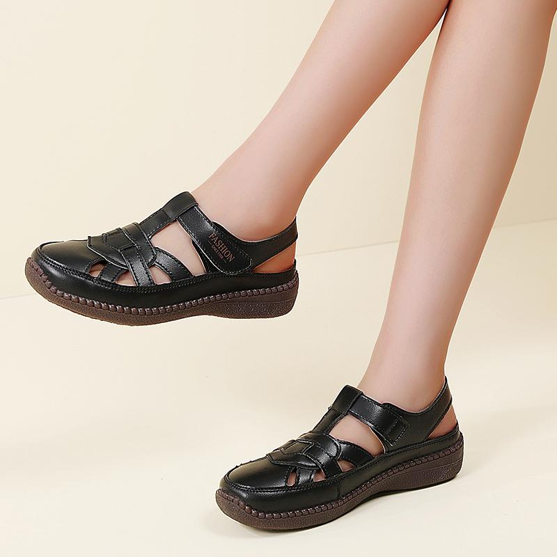 35-43 Summer Women's Sandals Openwork Breathable Slip-on Buckle Non-slip