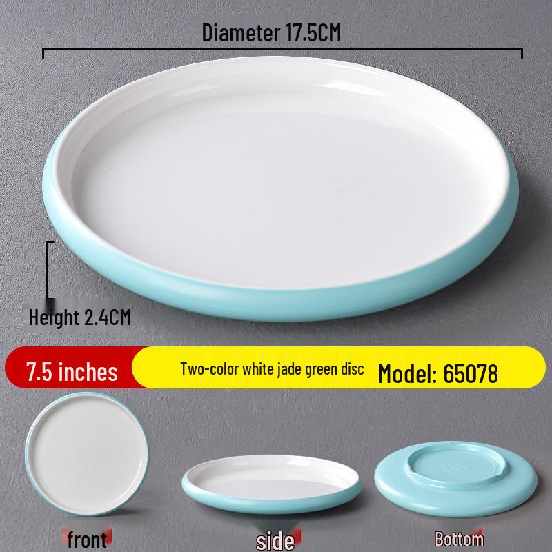 Nordic Style Commercial Buffet Plate – Durable Round Plastic Plate for Hotels and Restaurants