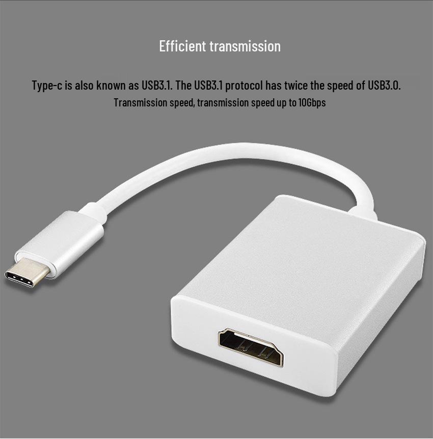 Type-C to HDMI Female Converter Dock for MacBook, Laptop, and Switch