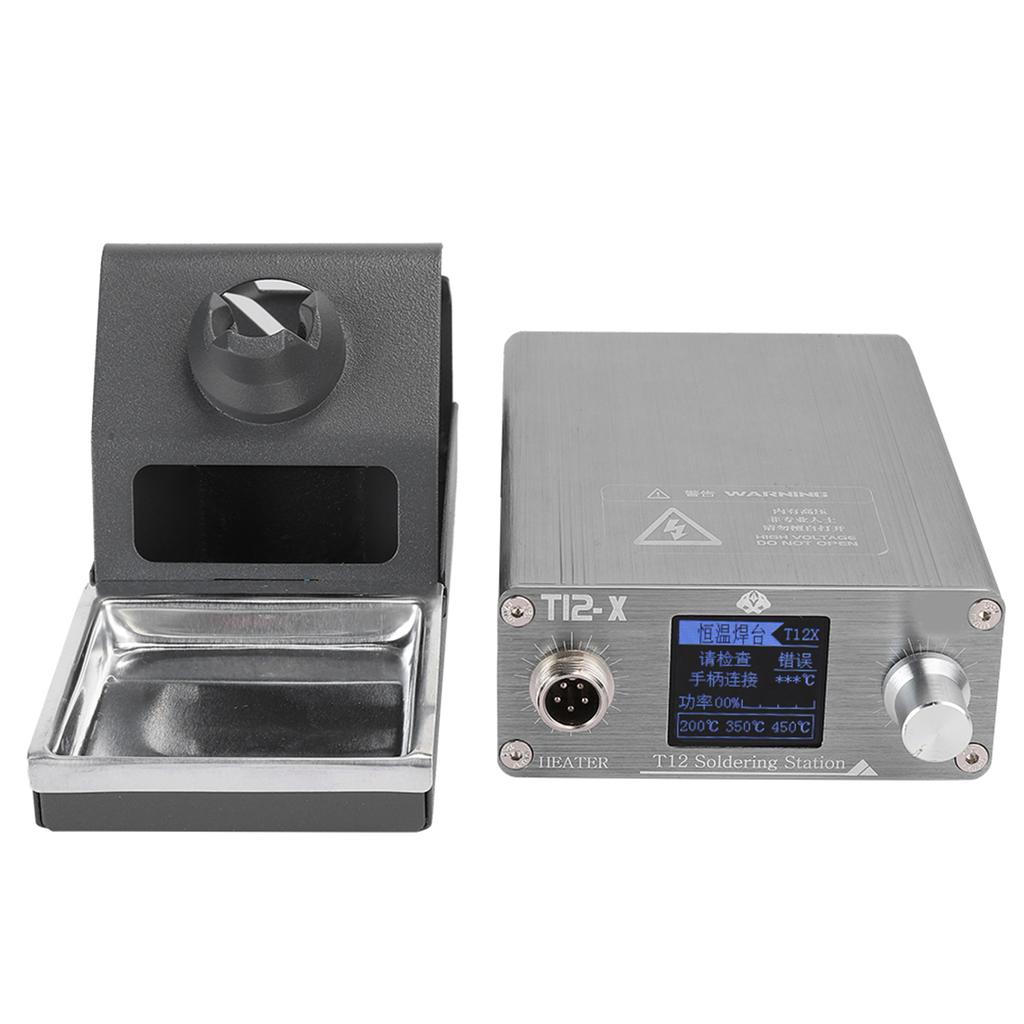 Stație de fier de lipit T12‑X cu afișaj digital Instrument de reparare a telefoanelor mobile de reluare pentru sudare