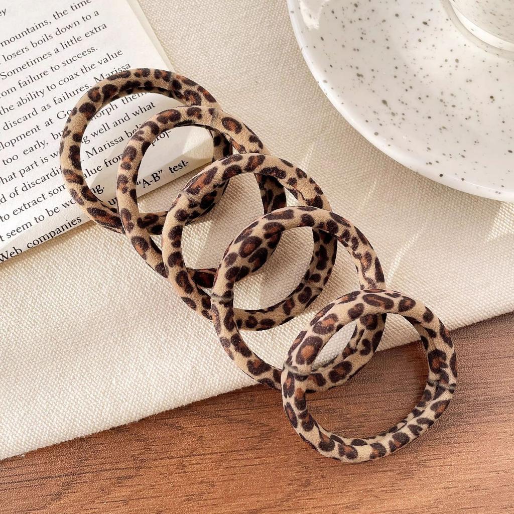 10Pcs/set Thick Hair Ties Screw Thread Pattern Hairband Elastic Durable Hair Ties Woman Hair Styling Accessories Milk Coffee New