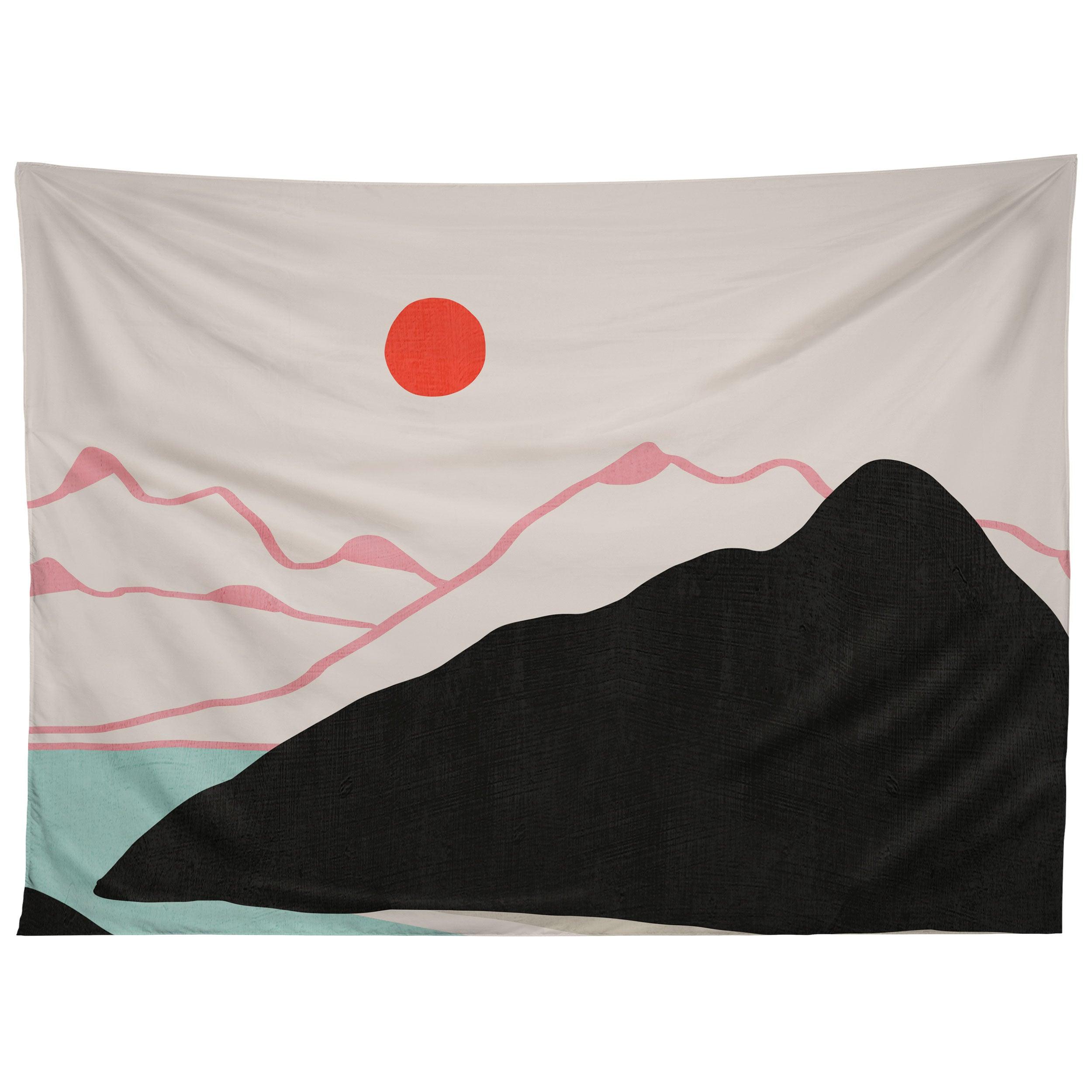 MINIMAL MOUNTAINS IN THE SEA 2 tapestry 75x100