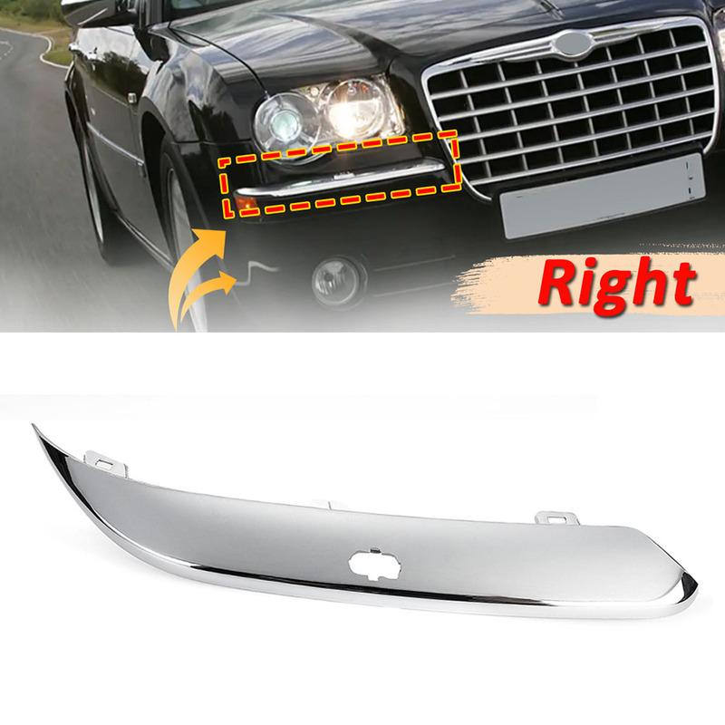 Car Modification 2005-2010 Model Chrome Finish Bumper Trim Direct Fitment For Chrysler 300 OEM Number 04806-124AA
