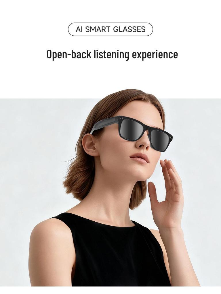 1200W Pixel KI Smart Glasses: Multifunktional Video & Fotografie, Übersetzung, Sprachsteuerung, Farbwechsel, Erkennung
