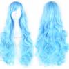 30 Colors 80cm Long Curly Hair Wig Heat Resistant Synthetic Hair Pink Green Hairpiece Party Cosplay Wigs for Women