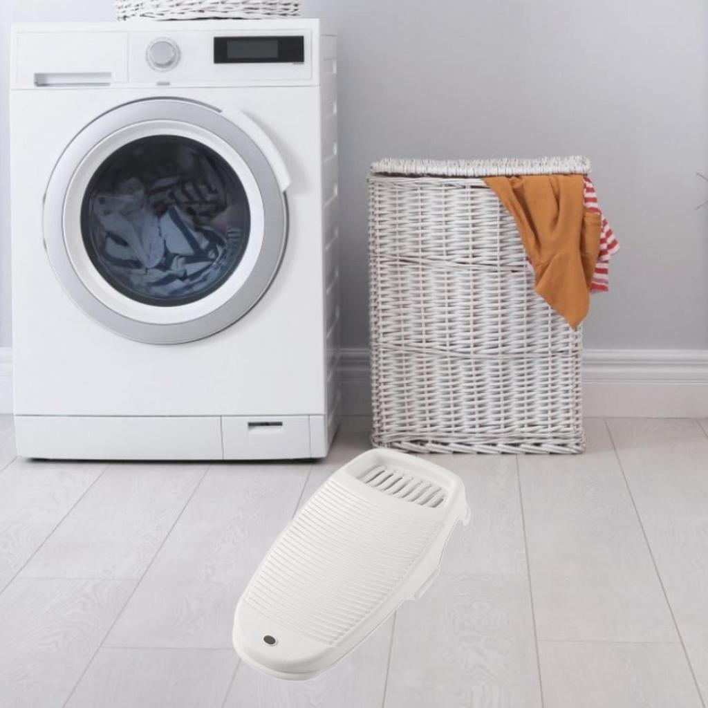 Wash Board Mini Kneeling Washboard with Soap Holder Stable Portable Versatile