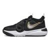Nike Team Hustle D11 PS Black Metallic Gold Kids Sneakers White DV8994-004