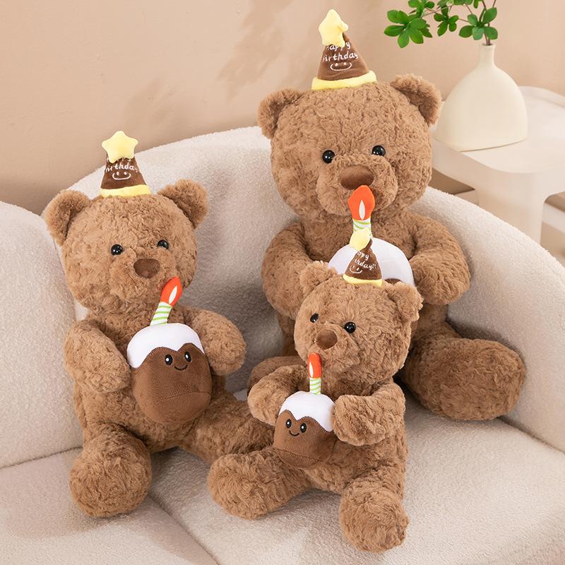 Internet Celebrity Same Cake Bear Doll Plush Toy Girl Cute Bear Doll Hug Bear Birthday Gift Girl