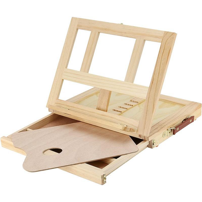 

Детский складной деревянный настольный мольберт - Портативная подставка для рисования и искусства