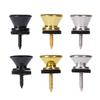 2Pcs Metal Guitar Strap Locks Guitar Strap Buttons Guitar Strap Buttons End Pins with Mounting Screws and Felts Cushions