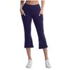 Women's Fashionable Yoga Pants With Pockets: Casual Flared Cropped Pants