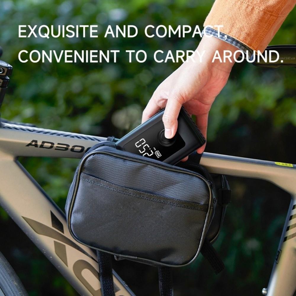 LCD Display Electric Tire Pump With Light Rechargeable Pump Powerful Tyre Inflator  Bicycles