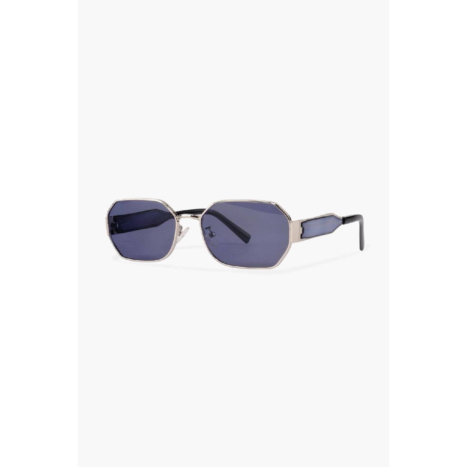 

Солнцезащитные очки унисекс Royal Eyewear Re2498 серебристо-синие