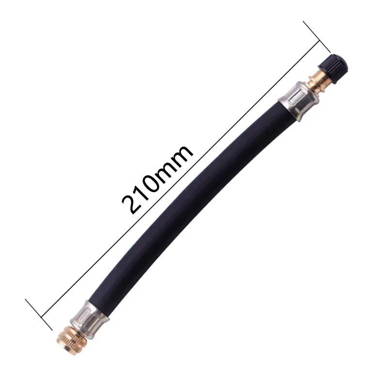 Various Braided Flexible Hose Tire Valve Inflatable Rubber Hose Steel Wire Car Wheels Tyre Valve Stems Extensions Tube Adapter 210mm