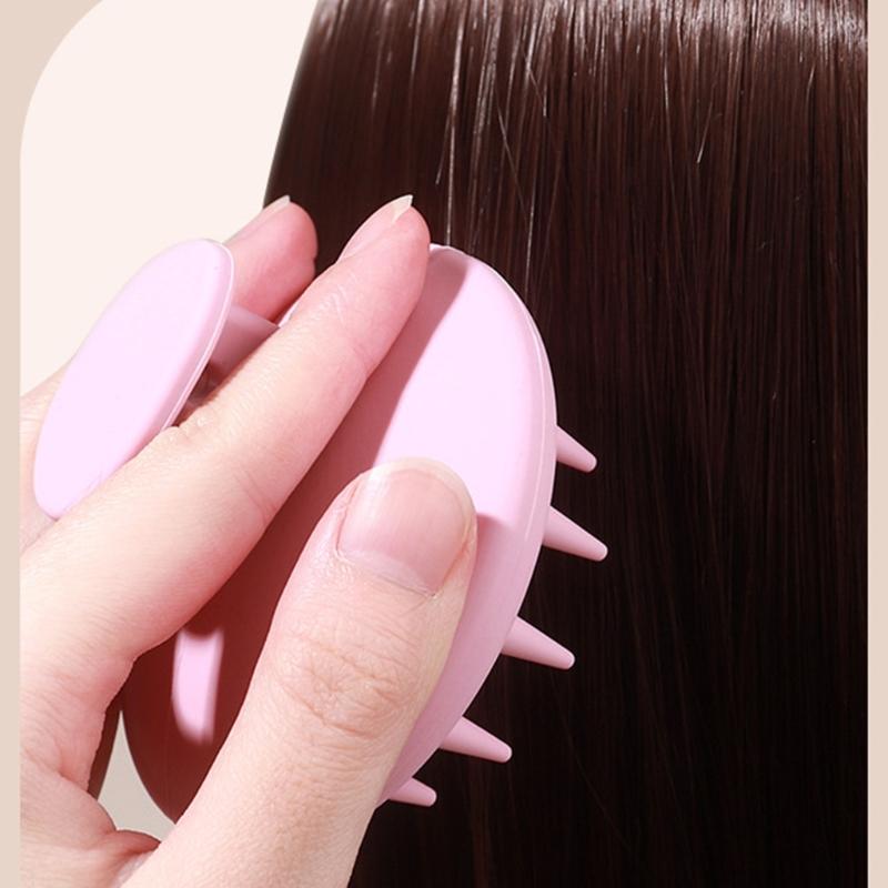 Einzigartiges Design Silikonkopf Körper Kopfhaut Massagebürste Rutschfeste Haarpflegegeräte zur Kopfhautreinigung und Entspannung