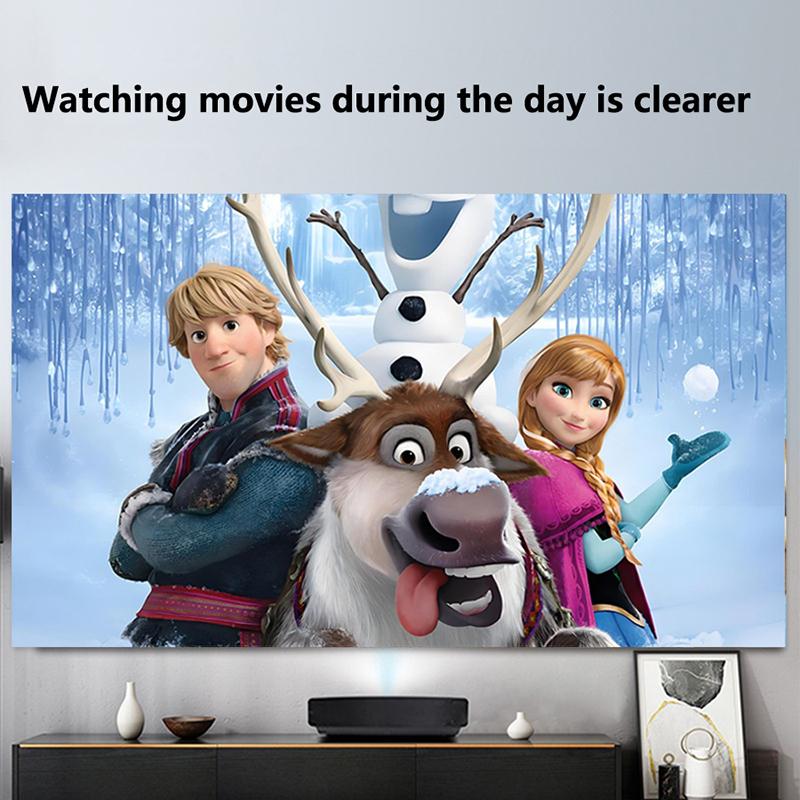 Portable Projector Screen 60/72/80/92/100/120 Inch 16:9 Anti-Light Projection Reflective Cloth For Home Cinema Outdoor Office