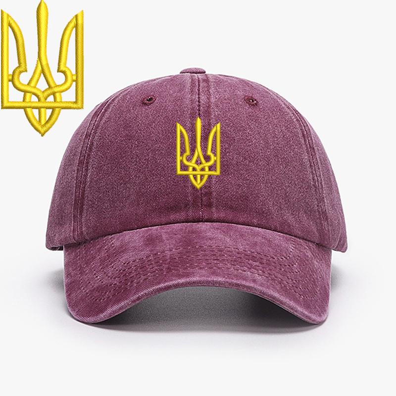 Embroidery Ukraine Trident Symbol Spetsnaz Special Forces Men Baseball Caps Brass Buckle Dad Caps Snapback Adjustable