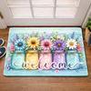 Flannel Floor Mat, Floor Mat, Door Mat, Entrance Mat, Kitchen Mat, Bedside Rug, Front Door Mat, Suitable for Indoor And Outdoor Use In Living Rooms, B