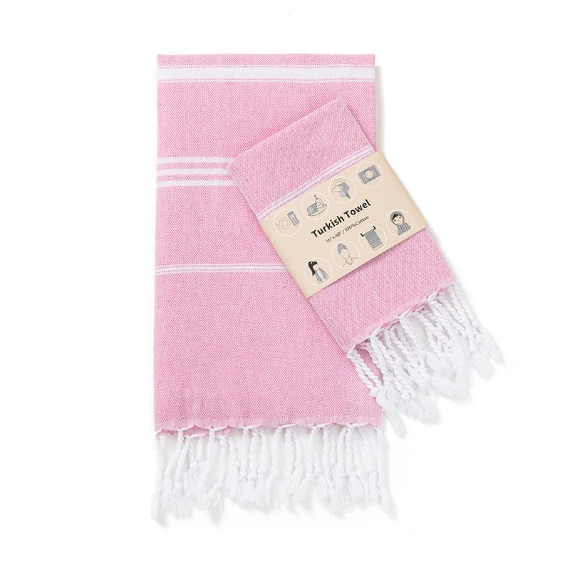 Striped Quick-Dry Cotton Kitchen & Tea Towel - Yarn-Dyed, Water-Absorbent, Multifunctional,  Turkey