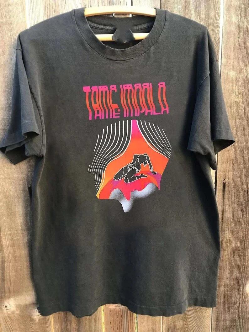 Футболка с музыкальным альбомом Tame Impala, Графическая футболка унисекс Tame Impala S-4XL BL1897 S