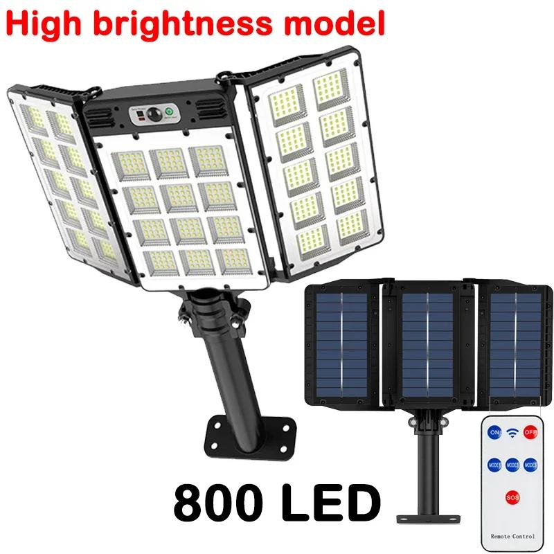 2000W Outdoor Solar Street Lamp Solar Light Waterproof Sports Remote Control Safety Lighting Garden Decoration Gardening Lights