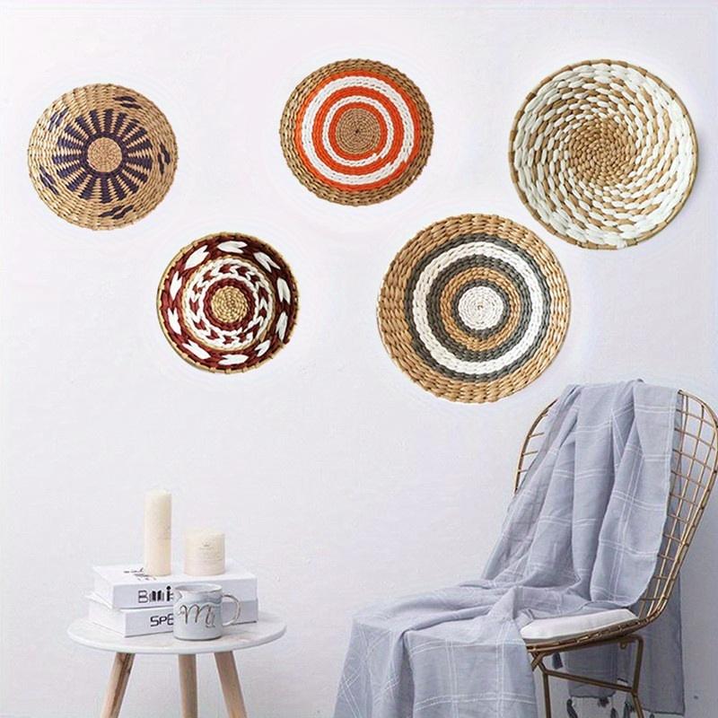1Pcs Moroccan Style 13.78 Inch Straw Background Wall Decorations for Home Sofa Bedside Hangings