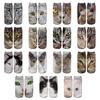 Realistic Cat Face Socks 3D Cat Print Socks Breathable Cute Kitten Socks Funny Xmas Birthday Gifts for Women Men Cat Lovers