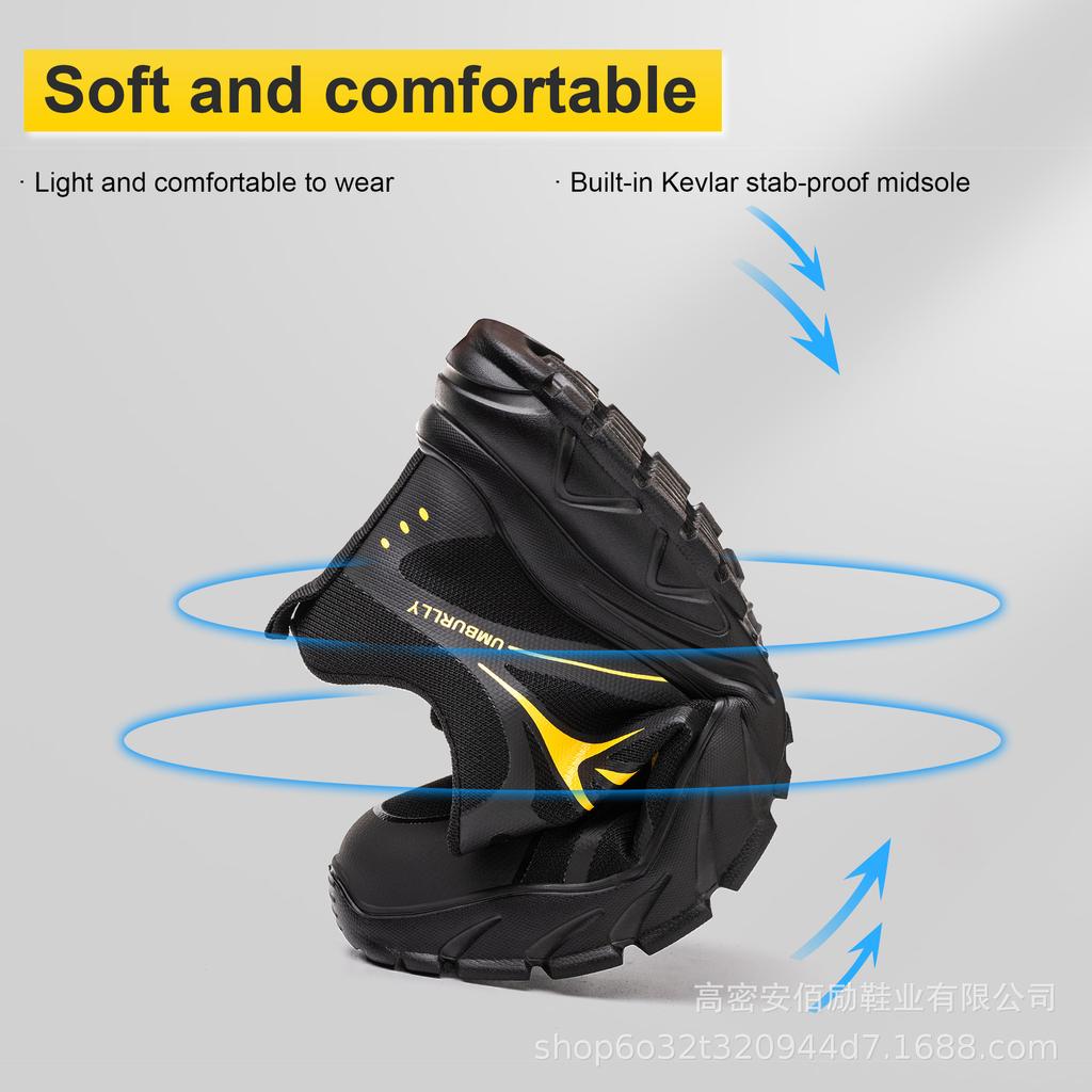 Labor Insurance Shoes, Smash-proof and Puncture-proof, Safety Shoes, Steel Baotou Construction Site Shoes, Spring and Autumn Work Shoes