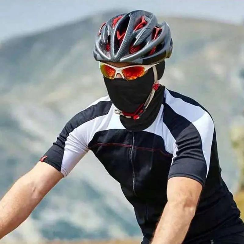 Eis-Seide Sturmhaube Sonnenschutz Gesichtsmaske Atmungsaktiver Helm-Innenbezug Motorrad Radfahren Halstuch Outdoor-Sport Kopfbedeckung