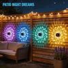 Waterproof Solar Wall Sconce Hollow Pattern Solar Powered Solar Lamp Auto On Off Decorative Lighting Night Light Outdoor Garden