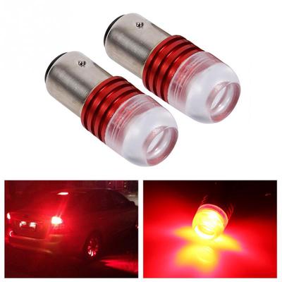 2pcs Strobe Flashing White 1157 LED Auto Tail Brake Light Lamp Projector Bulb H/&